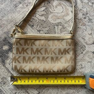 Michael Kors Gold Logo Wristlet